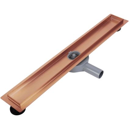 REA-G4800 - Caniveau d'évacuation NEOX PRO 60 cm, cuivre brossé