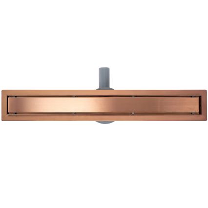 REA-G4801 - Caniveau d'évacuation NEOX PRO 70 cm, finition cuivre brossé