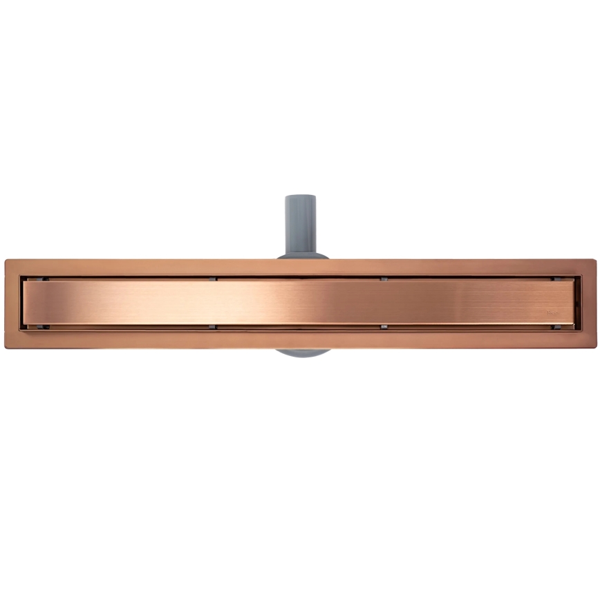 REA-G4801 - Caniveau d'évacuation NEOX PRO 70 cm, finition cuivre brossé