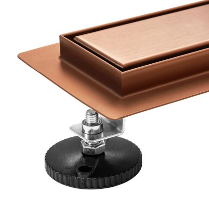 REA-G4802 - Caniveau d'évacuation NEOX PRO 80 cm cuivre brossé