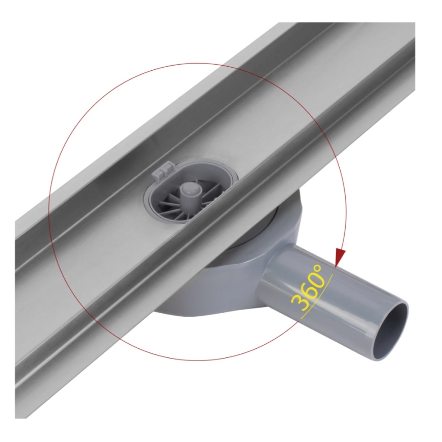 REA-G5807 - Caniveau d'évacuation NEOX PRO 60 cm en acier inoxydable