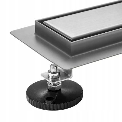 REA-G5810 - Caniveau d'évacuation NEOX PRO 90 cm, finition nickel