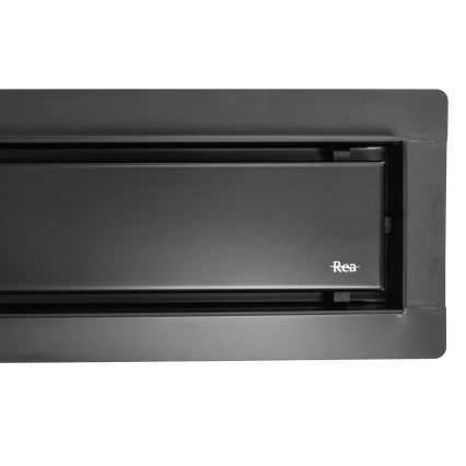 REA-G6605 - Caniveau d'évacuation PURE NEOX 100 cm, noir mat