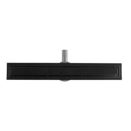 REA-G7802 - Caniveau d'évacuation NEOX PRO 70 cm en acier inoxydable/noir