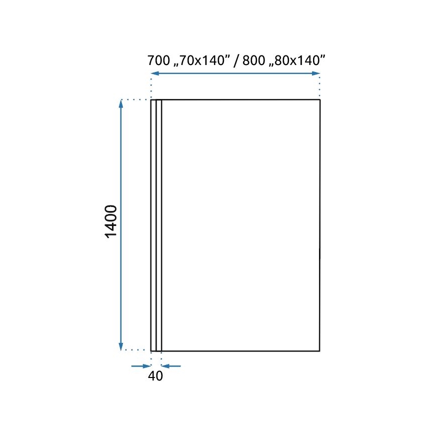 REA-K7390 - Paroi de baignoire LAGOS 140x80 cm noir/transparent