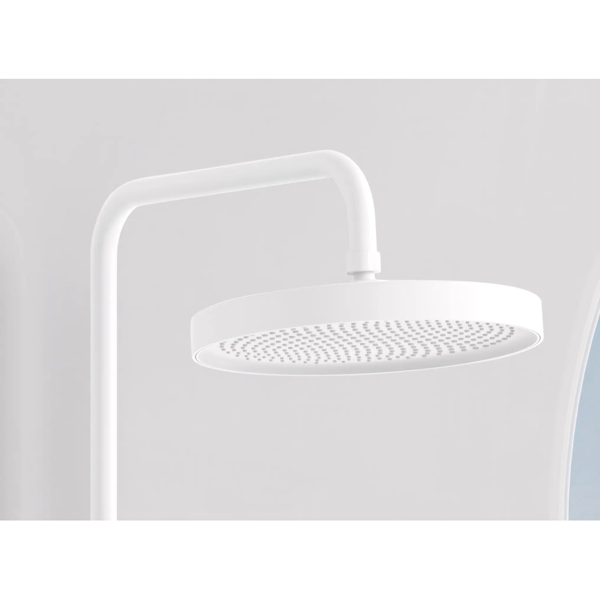 REA-P0353 - Ensemble de douche avec mitigeur FAREL, finition blanc mat