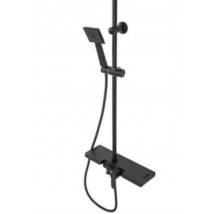 REA-P0636 - Ensemble de douche avec mitigeur BRAVO, finition noir mat