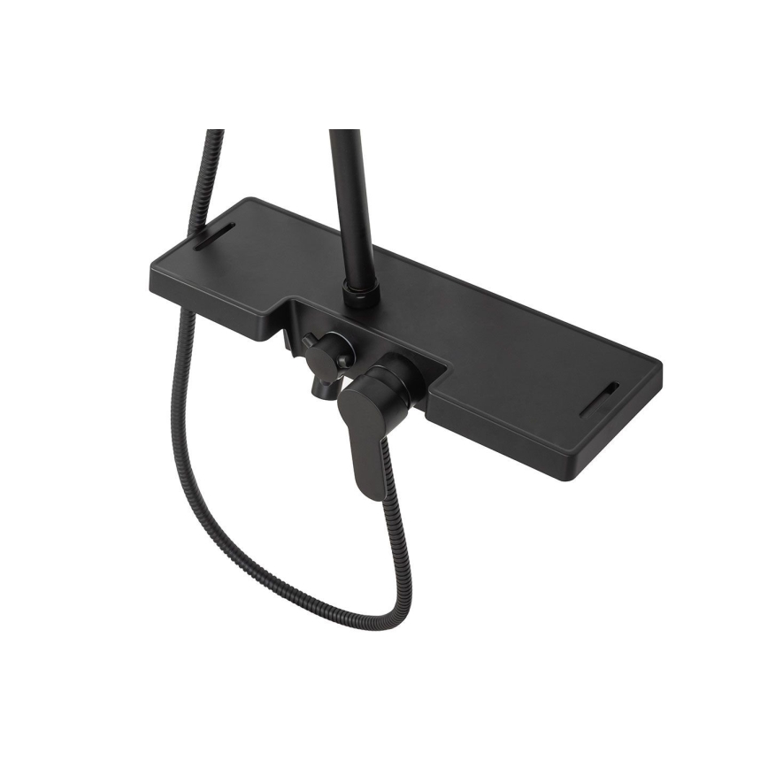 REA-P0636 - Ensemble de douche avec mitigeur BRAVO, finition noir mat