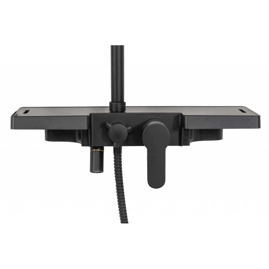 REA-P0636 - Ensemble de douche avec mitigeur BRAVO, finition noir mat