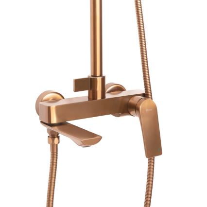 REA-P2418 - Ensemble de douche avec mitigeur AVALON, finition cuivre brossé