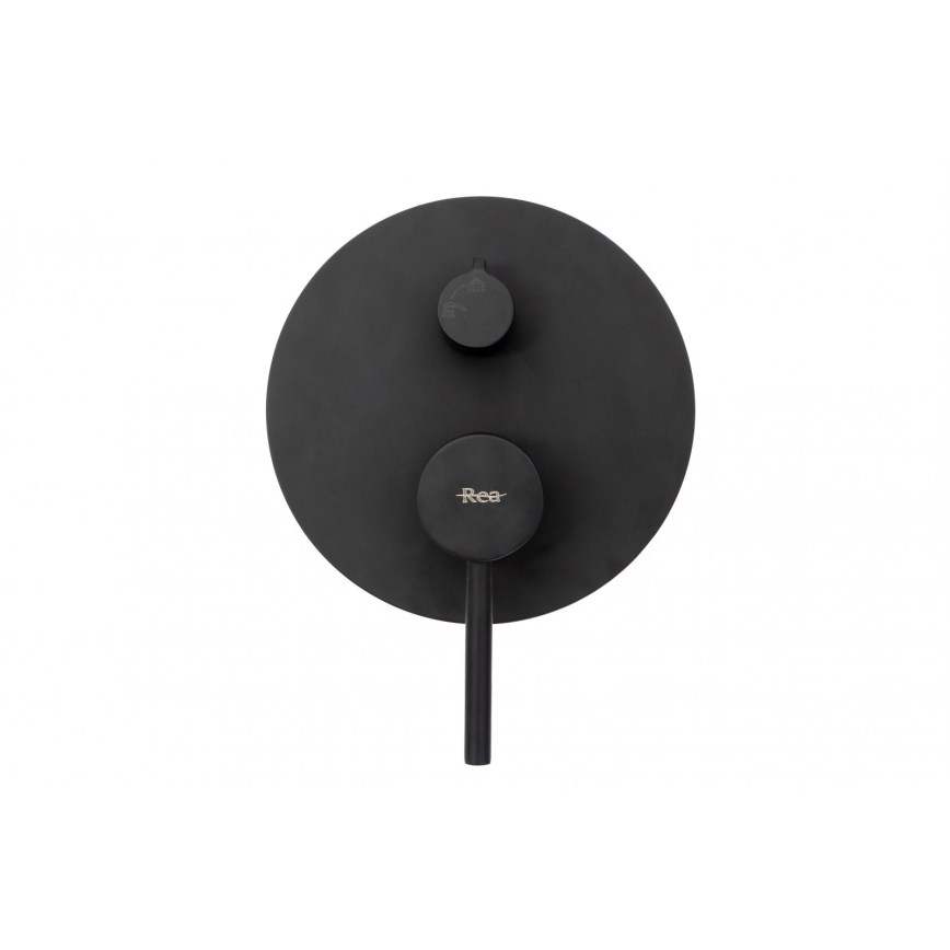 REA-P4100 - Ensemble de douche avec mitigeur encastré LUNGO noir