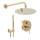 REA-P4110 - Ensemble de douche avec mitigeur encastré LUNGO doré