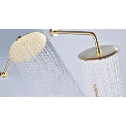 REA-P4110 - Ensemble de douche avec mitigeur encastré LUNGO doré