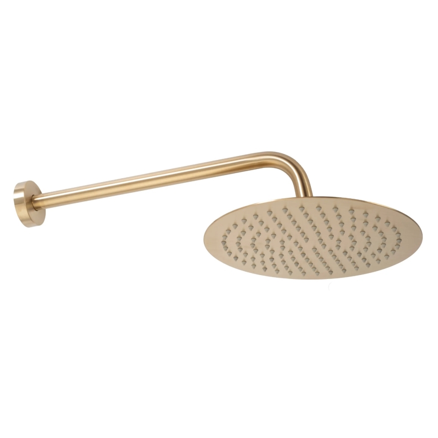 REA-P4160 - Ensemble de douche avec mitigeur encastré LUNGO, finition dorée brossée