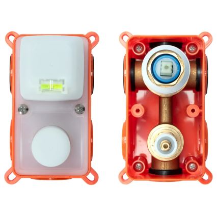 REA-P4160 - Ensemble de douche avec mitigeur encastré LUNGO, finition dorée brossée