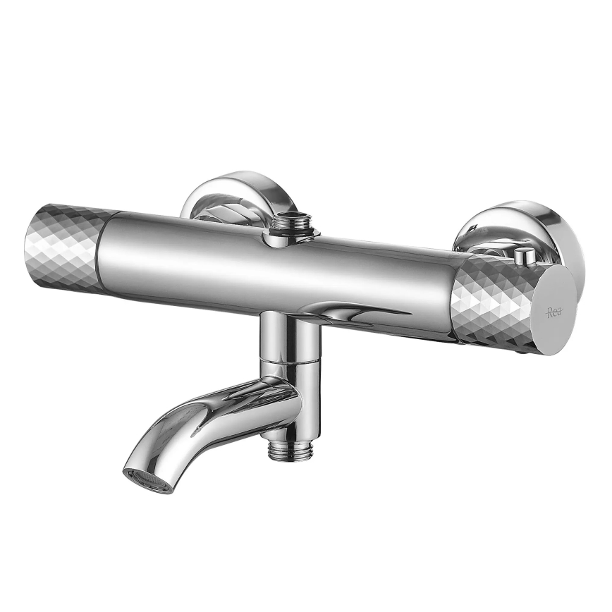 REA-P5961 - Ensemble de douche avec mitigeur thermostatique LUNGO DIAMOND chrome brillant