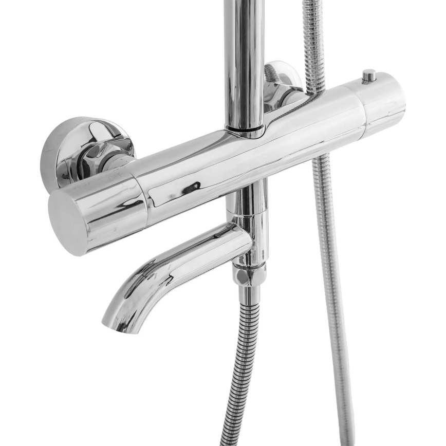 REA-P6607 - Ensemble de douche LUNGO avec mitigeur thermostatique, chrome brillant