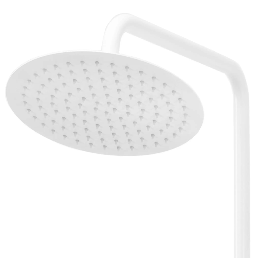 REA-P6608 - Ensemble de douche avec mitigeur thermostatique LUNGO blanc mat