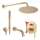 REA-P6609 - Ensemble de douche LUNGO avec mitigeur encastré, finition dorée brossée