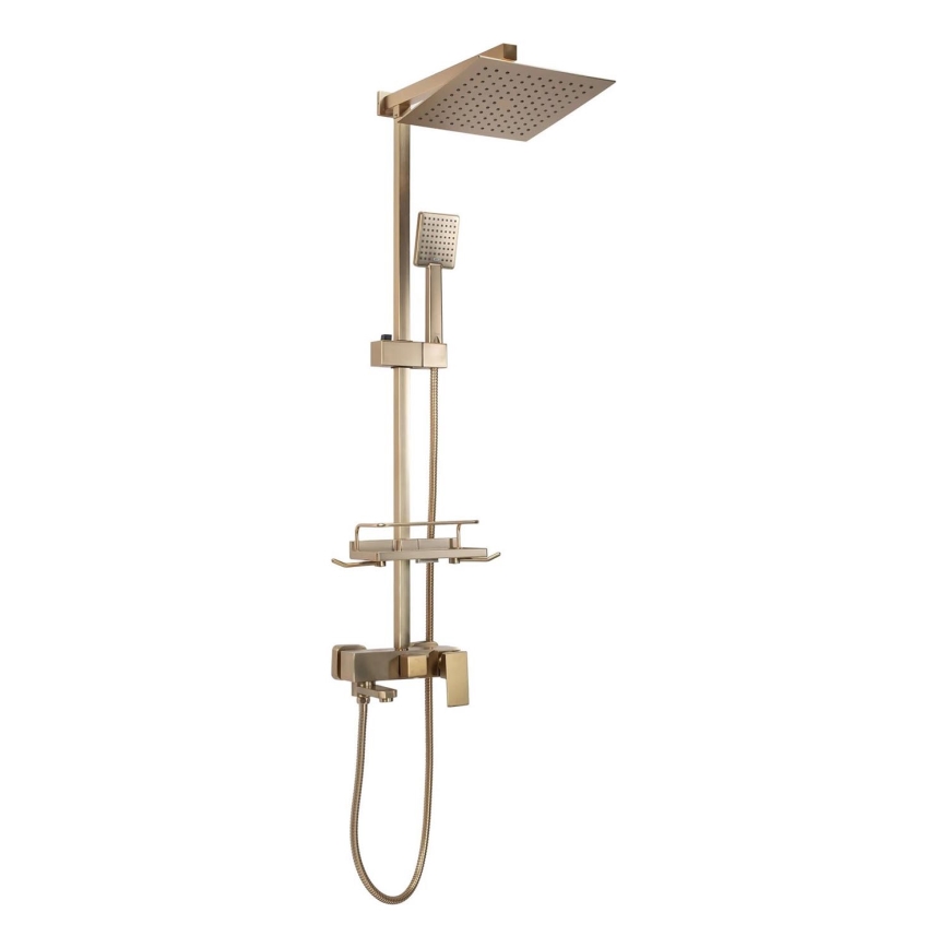 REA-P7050 - Kit de douche avec mitigeur JACK, finition en or brossé