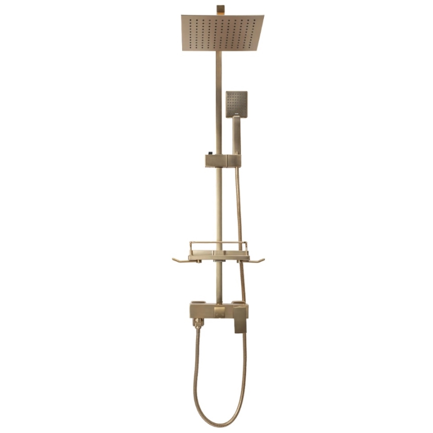 REA-P7050 - Kit de douche avec mitigeur JACK, finition en or brossé