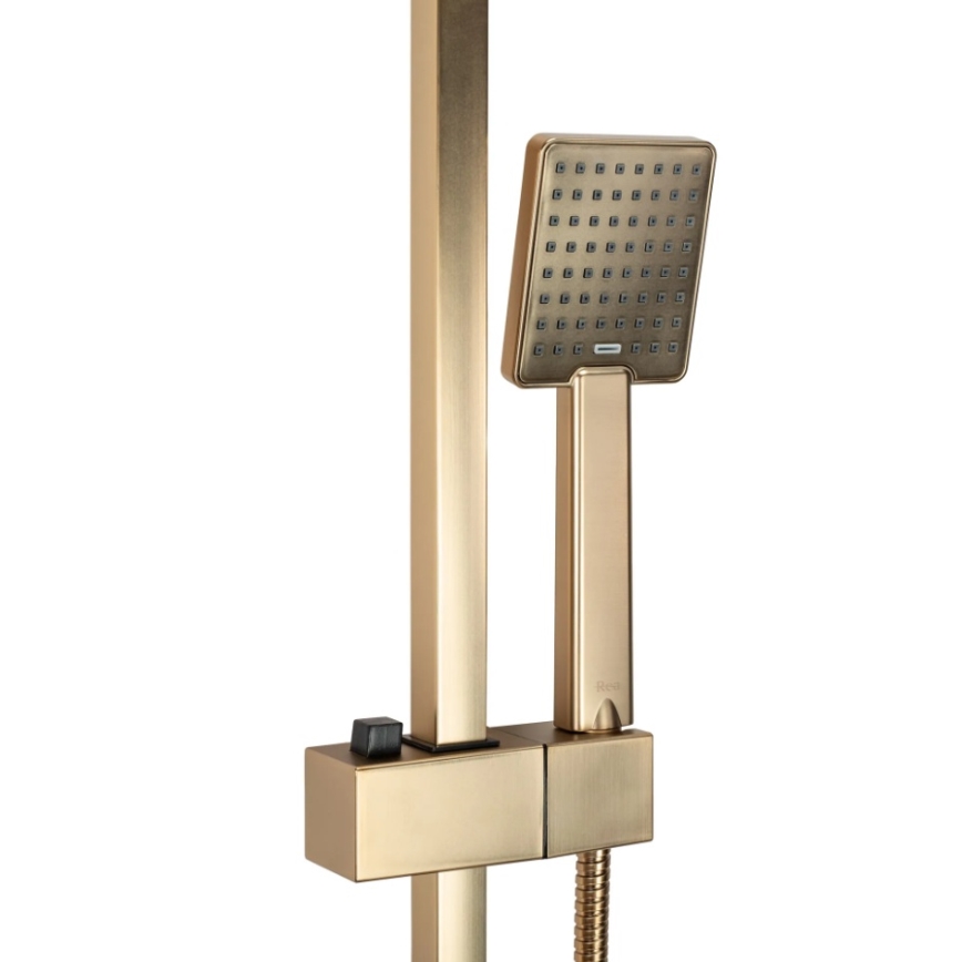 REA-P7050 - Kit de douche avec mitigeur JACK, finition en or brossé