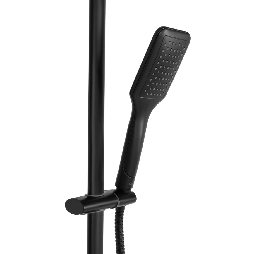 REA-P7101 - Ensemble de douche avec mitigeur thermostatique TOM noir mat