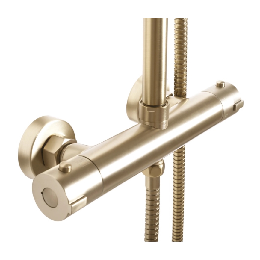 REA-P8413 - Ensemble de douche BLISS avec mitigeur thermostatique, finition or brossé