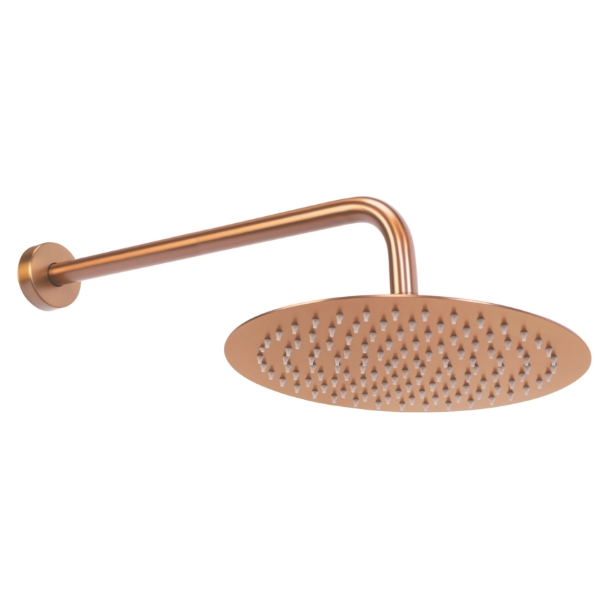 REA-P8809 - Ensemble de douche LUNGO avec mitigeur encastré, finition cuivre brossé