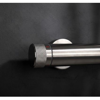 REA-P9498 - Ensemble de douche RIVO avec mitigeur en acier brossé