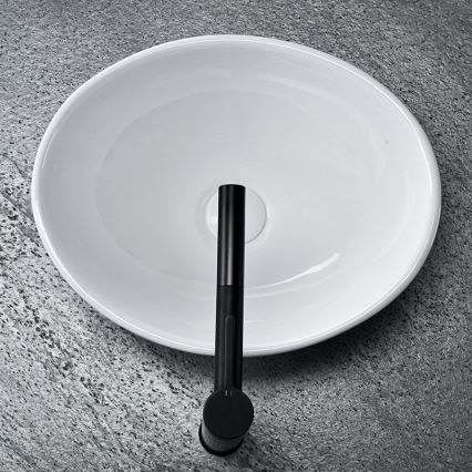 REA-U0133 - Vasque à poser SOFIA 34,5x41 cm céramique/blanc brillant