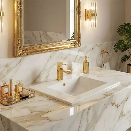 REA-U0190 - Lavabo encastré DAFNE 46,5x72 cm céramique/blanc brillant