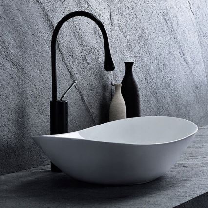 REA-U0441 - Vasque à poser ROYAL 35,5x61,5 cm céramique/blanc brillant