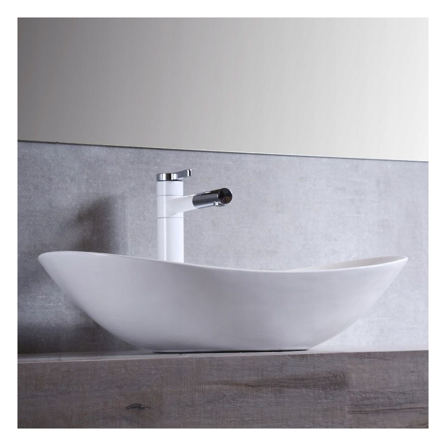 REA-U0441 - Vasque à poser ROYAL 35,5x61,5 cm céramique/blanc brillant