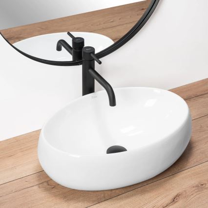 REA-U0462 - Lavabo à poser LINDA 34x48,5 cm céramique/blanc brillant