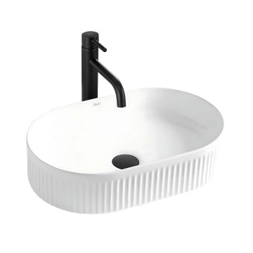 REA-U0603 - Lavabo à poser sur plan VANDA 31x49 cm céramique/blanc brillant