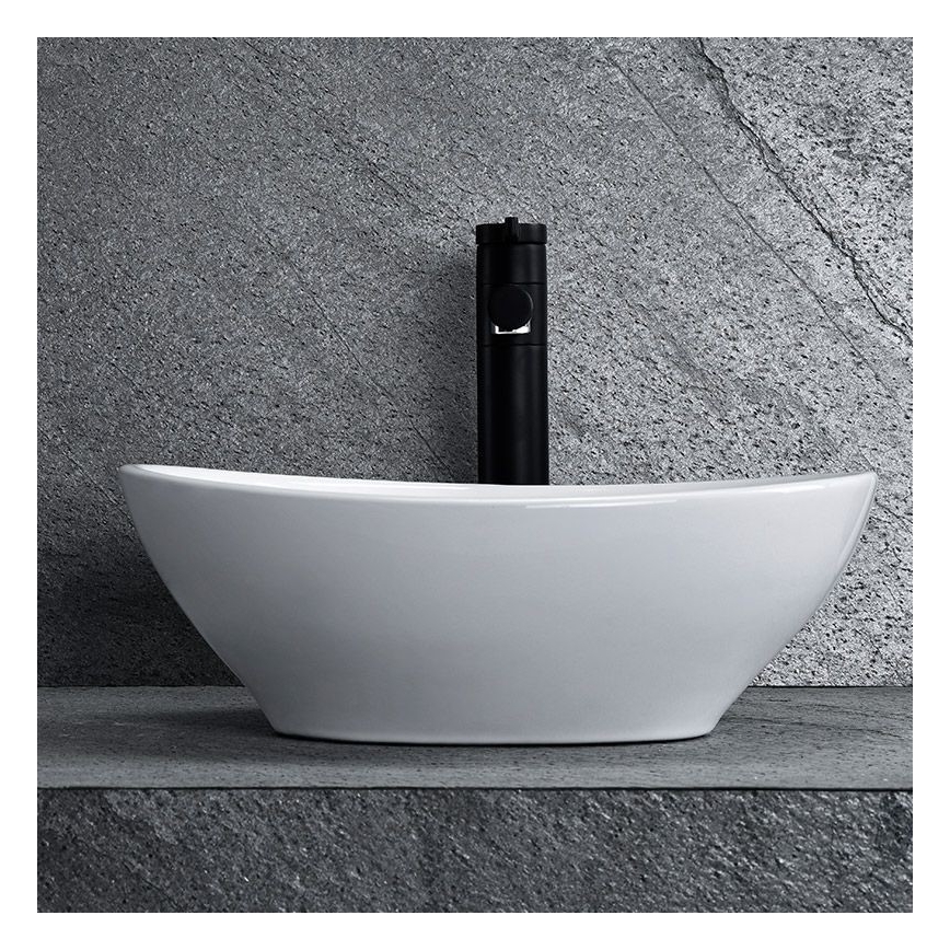 REA-U0623 - Vasque à poser SOFIA MINI 27 x 34 cm céramique/blanc brillant