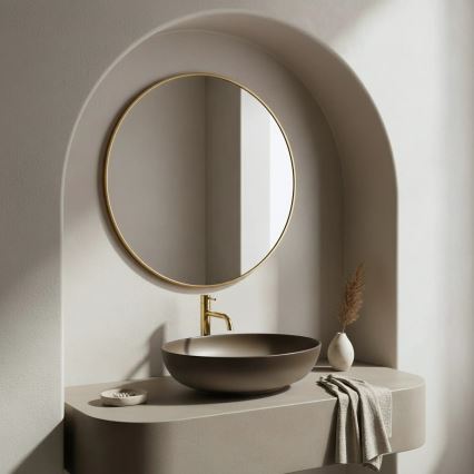 REA-U0627 - Lavabo à poser CAROLA 39x51,5 cm céramique/marron