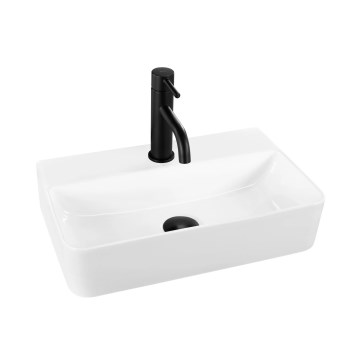 REA-U0630 - Lavabo à poser/suspendu NAOMI 28,5x45,5 cm céramique/blanc