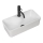REA-U0699 - Lavabo à poser MERY 25 x 50,5 cm céramique / blanc brillant