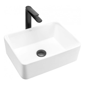 REA-U0952 - Vasque à poser ANITA MINI 31 x 41 cm céramique/blanc brillant