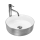 REA-U3304 - Vasque à poser SAMI Ø 36 cm, céramique / blanc / argenté