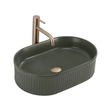 REA-U3611 - Vasque à poser VANDA 31 x 49 cm en céramique / vert foncé
