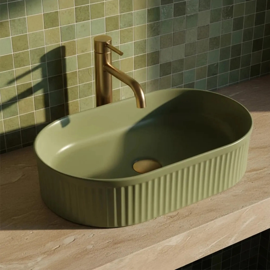 REA-U3612 - Lavabo à poser VANDA 31x49 cm céramique/vert
