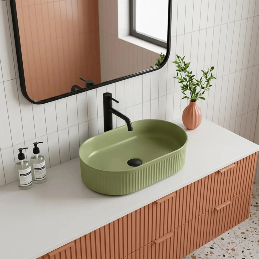 REA-U3612 - Lavabo à poser VANDA 31x49 cm céramique/vert