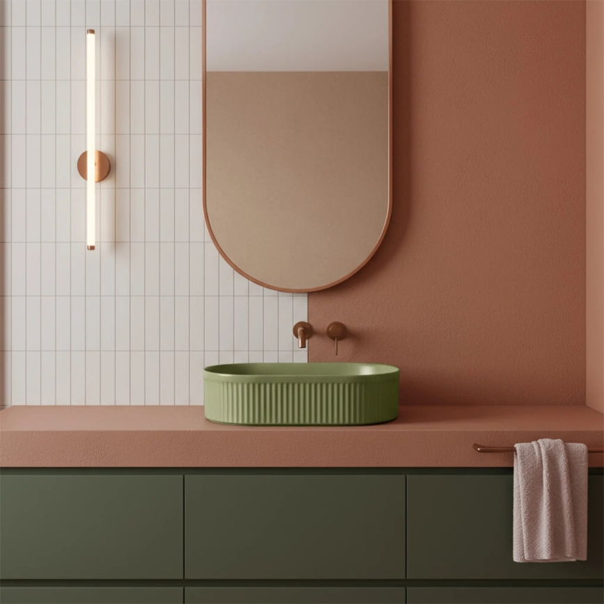 REA-U3612 - Lavabo à poser VANDA 31x49 cm céramique/vert