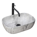 REA-U3800 - Vasque à poser LIVIA 33,5 x 46,5 cm céramique/gris/effet pierre