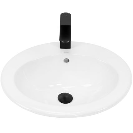 REA-U4122 - Lavabo encastré DALIA 46x51,5 cm céramique/blanc brillant