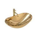 REA-U4545 - Vasque à poser ROYAL 36x60,5 cm céramique/doré