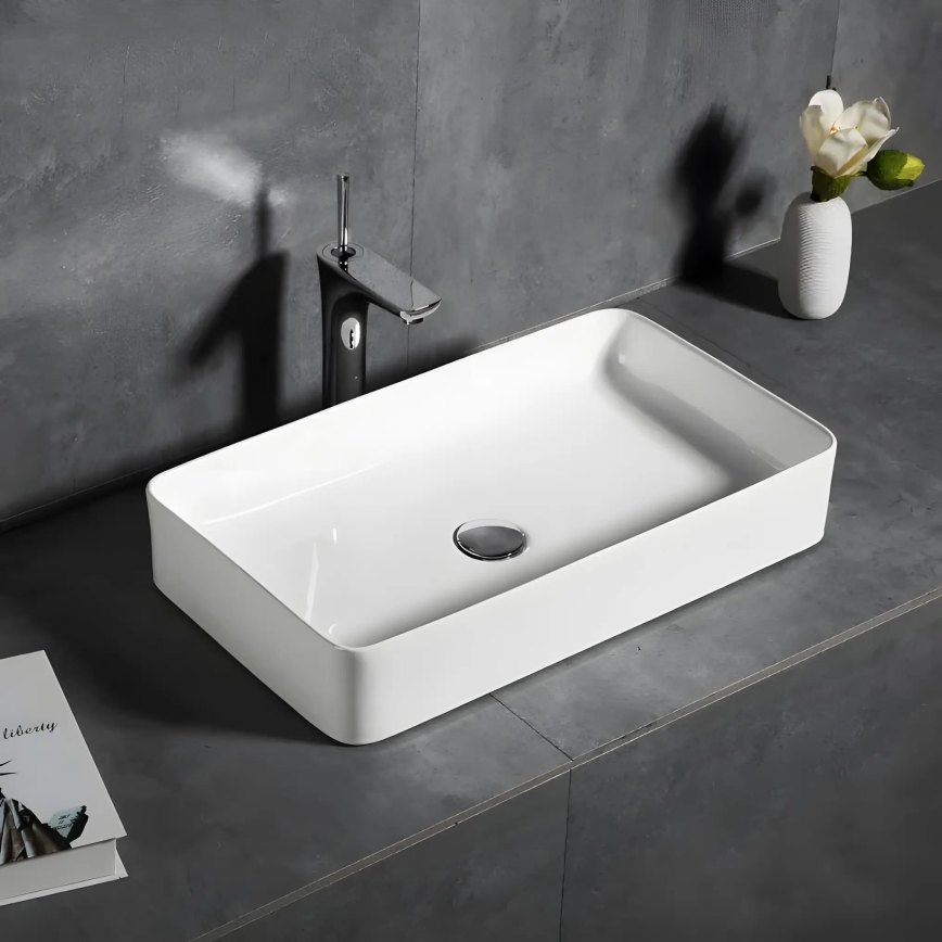REA-U4800 - Lavabo à poser DENIS 35x61,5 cm céramique/blanc brillant
